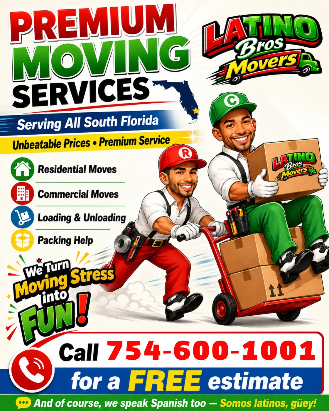 Latino Bros Movers team providing premium moving services in South Florida